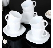 Чайный набор 6+6 стеклокерамика мод 23-9-33(220ml)
