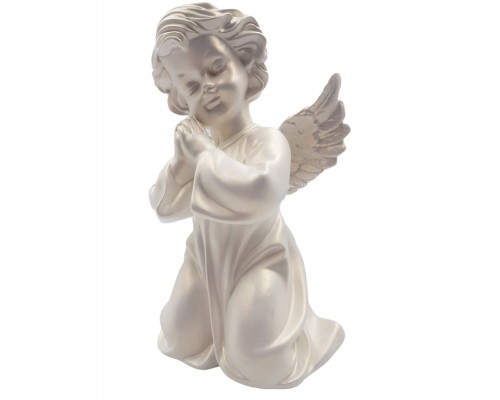 Ангел молящийся с крыльями малый 25.5cm перламутр