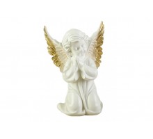 Ангел с крыльями средний 26.5cm белый с золотом