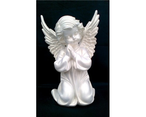 Ангел с крыльями средний 26.5cm перламутр
