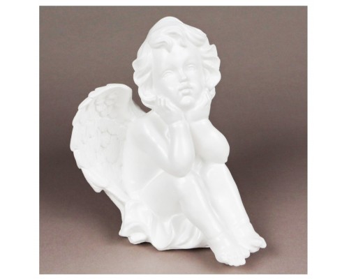 Ангел мечтатель 26cm белый глянец