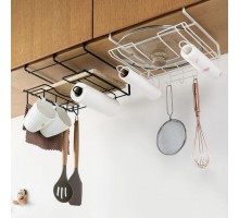 Полка металлическая  c крючками для кухонный полотенец