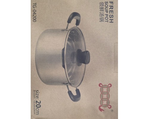 Кастрюля нерж 3.0l мод  TG-04200