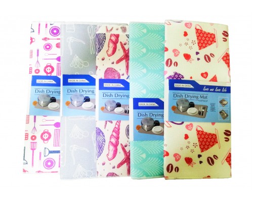Коврик для сушки посуды из микрофибра 50*38 см  