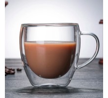 кружка 250 мл двойное стекло 