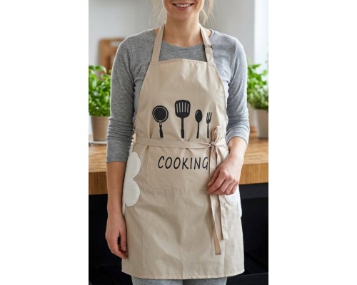 Водонепроницаемый кухонный фартук с ПВХ-покрытием