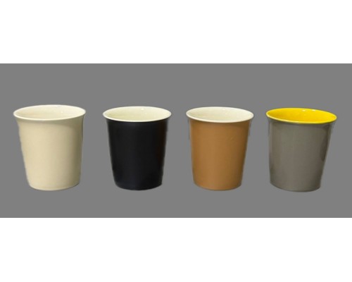 Керамическая кружка без ручки 250мл