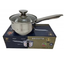 Ковш нерж со стеклянной крышкой 1,9л