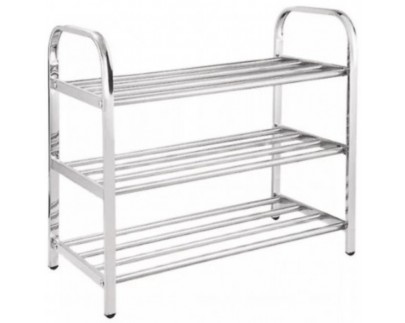 Полка для обуви  3 яруса, хромированная