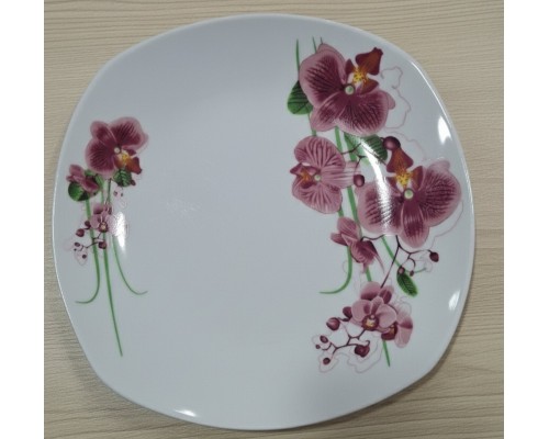 Тарелка 230 глубокая квадрат мод 8503