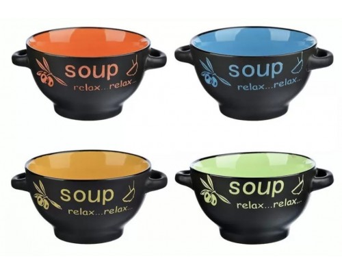 Керамическая супница с двумя ручками мод 8625-4