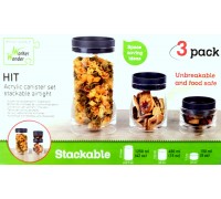Набор контейнеров для хранения сыпучих продуктов  3 шт.80388